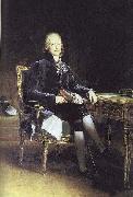 Portrait of French stateman Charles Maurice Talleyrand-Perigord Francois Pascal Simon Gerard